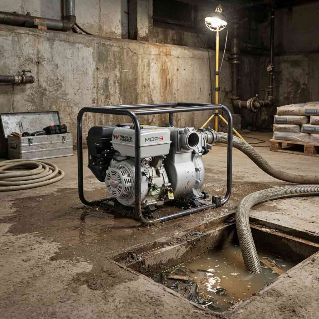 Bomba tragasolidos de 3 pulg Wacker MDP3